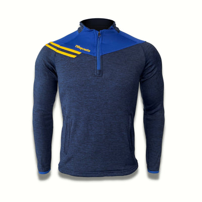 Razor Half Zip - Navy Melange / Royal / Amber