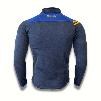 Razor Half Zip - Navy Melange / Royal / Amber