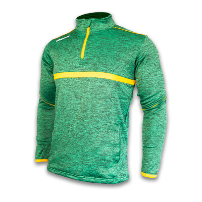 Vetus Half Zip - Green Melange / Amber